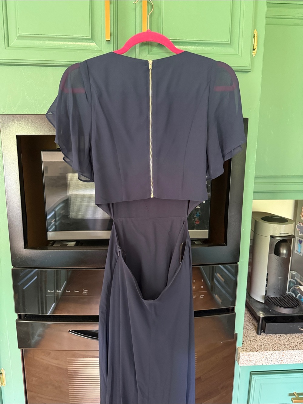 ALI & JAY Navy Blue Chiffon Maxi Dress - Picture 5 of 7